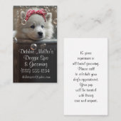 Dog Grooming Spa Business Card Visitenkarte (Vorne/Hinten)