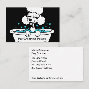 Dog Grooming Trendy Cool Business Cards Visitenkarte
