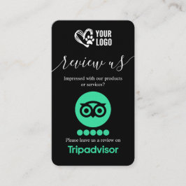 Dog Grooming TripAdvisor Überprüfungsanfrage QR-Co Visitenkarte