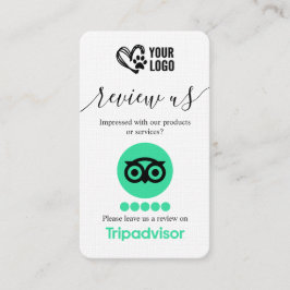 Dog Grooming TripAdvisor Überprüfungsanfrage QR-Co Visitenkarte