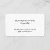 Dog Grooming Wood Panels Visitenkarte (Rückseite)