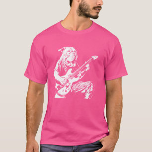 Dog Guitarist Guitar - Dogos Argentino Vater Mama T-Shirt
