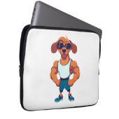 Dog Gym Laptopschutzhülle (Vorne Rechts)