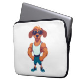 Dog Gym Laptopschutzhülle (Vorderseite Links)