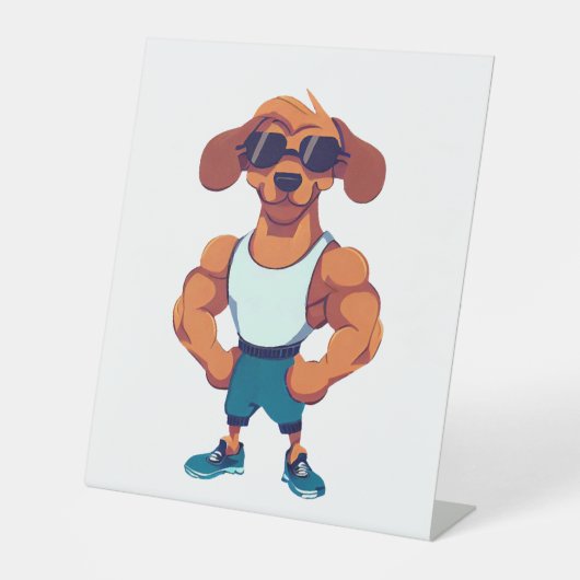 Dog Gym Sockelschild (Vorderseite)