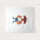 Dog Gym Wandteppich (Vorderseite (Horizontal))