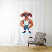 Dog Gym Wandteppich (Beispiel)