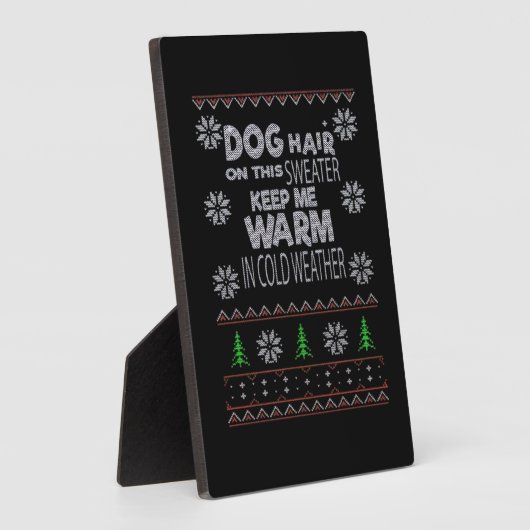 Dog Hair Christmas Sweater Essential T-Shirt Fotoplatte (Seite)