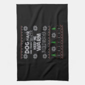 Dog Hair Christmas Sweater Essential T-Shirt Geschirrtuch (Vertikal)