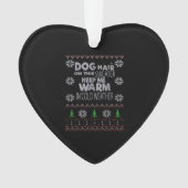 Dog Hair Christmas Sweater Essential T-Shirt Ornament (Vorderseite)