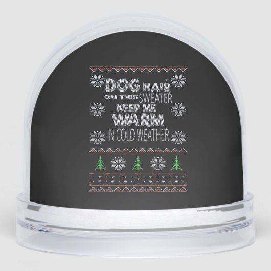 Dog Hair Christmas Sweater Essential T-Shirt Schneekugeln (Vorderseite)