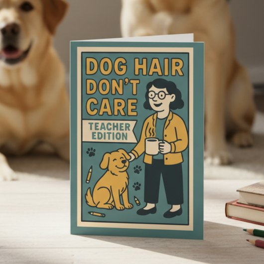 Dog Hair Don’t Care – Funny Teacher Edition for Do Karte