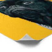 Dog Hair Fur-Fetti Custom Foto Funny Quote Art Poster (Ecke)