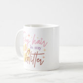 Dog Hair ist mein Glitzer Tasse Preppy y2k Ästheti (Vorderseite Links)