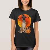 Dog Halloween Belgian Malinoi Jack O Lantern Pumpk T-Shirt (Vorderseite)