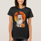 Dog Halloween Old English Sheepdog Jack O Lantern  T-Shirt (Vorderseite)