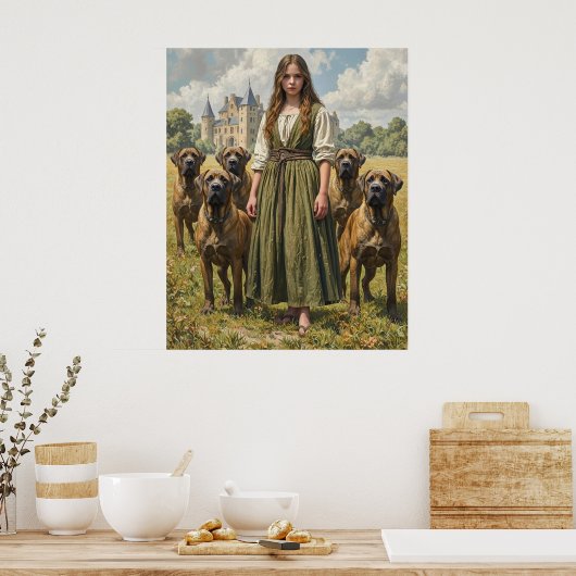 Dog Handler Poster (Küche)