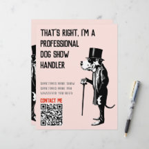 Dog Handler Werbeaktion Großes Dan Illustration