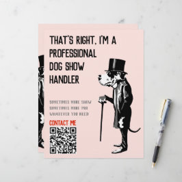 Dog Handler Werbeaktion Großes Dan Illustration