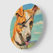 dog handsome dog große wanduhr (Winkel)