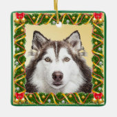 Dog Haustier Foto Vorlage Weihnachtsbaum Ornament (Vorderseite)