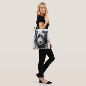 Dog Head Ink Painting Tasche (Am Model)