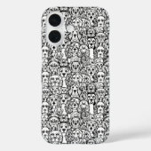 Dog Head Muster Phone Case (Rückseite)