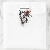DoG-Headshot-Aufkleber Runder Aufkleber (Tasche)