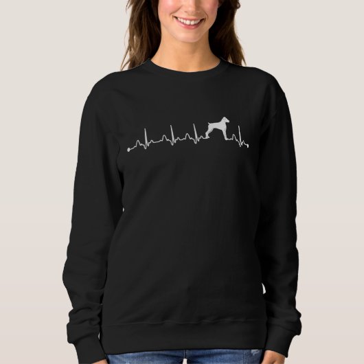 Dog Heartbeat Ekg Hunde Mama Sweatshirt (Vorderseite)