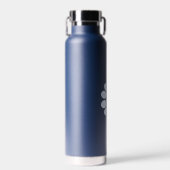 Dog HeartBeat Navy Blue Trinkflasche (Vorne)