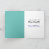 Dog Hiding Face - There's Worse Things Birthday Karte (Innenseite)