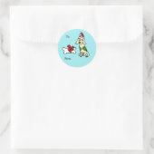 Dog Holiday Sticker (Tasche)
