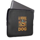 Dog Home Vintage House Laptopschutzhülle (Vorne Rechts)