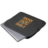 Dog Home Vintage House Laptopschutzhülle (Vorne Knopf)