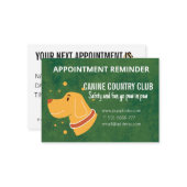 Dog Hotel Business Termin Karte (Vorderseite/Rückseite Beispiel)