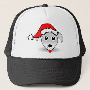 Dog Hound Happy Animal Christmas Weihnachtsmann Ha Truckerkappe