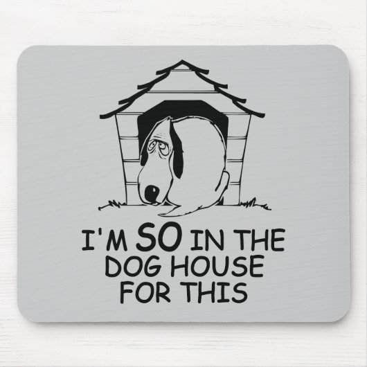 DOG HOUSE benutzerdefiniertes Farbmousepad Mousepad (Vorne)