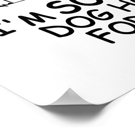 DOG HOUSE benutzerdefiniertes Farbposter Poster (Ecke)