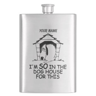 DOG HOUSE-Flasche Flachmann