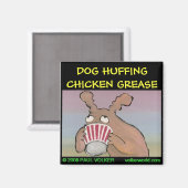 DOG HUFFING-Magnet $ 3,00 Magnet (Vorderseite/Rückseite)