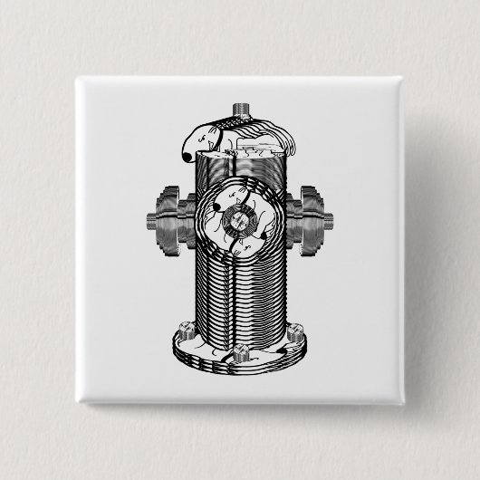 Dog Hydrant Button (Vorderseite)