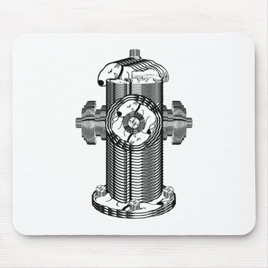 Dog Hydrant Mousepad (Vorne)
