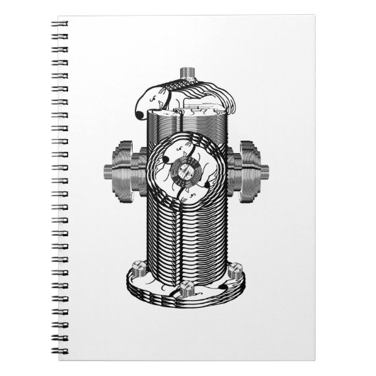 Dog Hydrant Notizblock (Vorderseite)