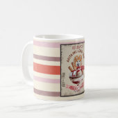 Dog Ice-cream funny Akita Inu long coat Kaffeetasse (Vorderseite Links)