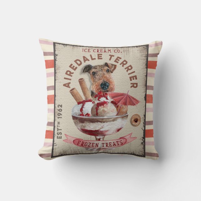 Dog Ice-Creme Kissen (Vorderseite)