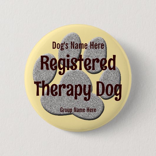 Dog ID Button (Vorderseite)