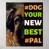 #Dog, Ihr neuer Bester #Pal ...Leonberger Poster (Vorne)