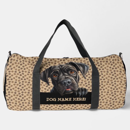 Dog Ihren Namen hinzufügen, Cane Corso Duffle Bag (Vorderseite)