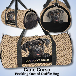 Dog Ihren Namen hinzufügen, Cane Corso Duffle Bag