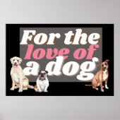 Dog-Illustration mit inspirierendem Pet-Angebot Poster (Vorne)